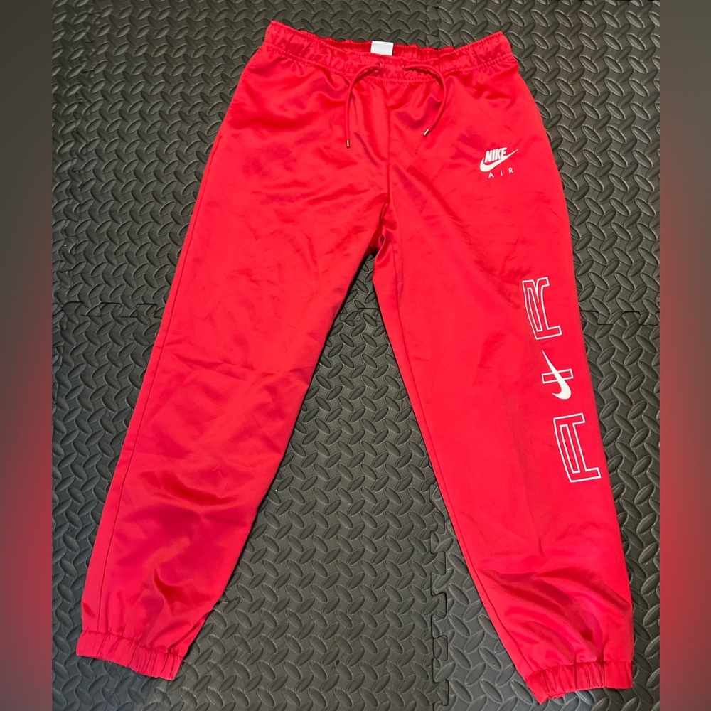 Red Nike Air Joggers